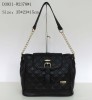 Fashion zipper handbag / Black PU shoulder bag /Beautiful outlooking