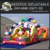 Amusing promotional cheap creative inflatable happy clown slide