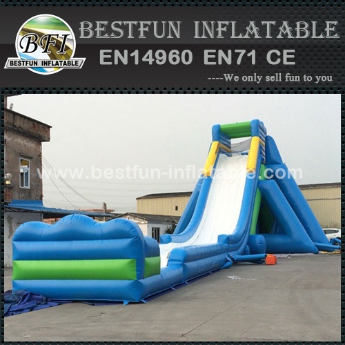 Giant Single Lane Inflatable Hippo Jumbo Water Slide