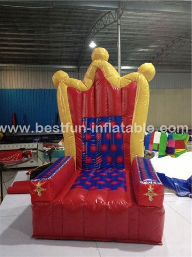 Hot sale custom golden inflatable princess chair