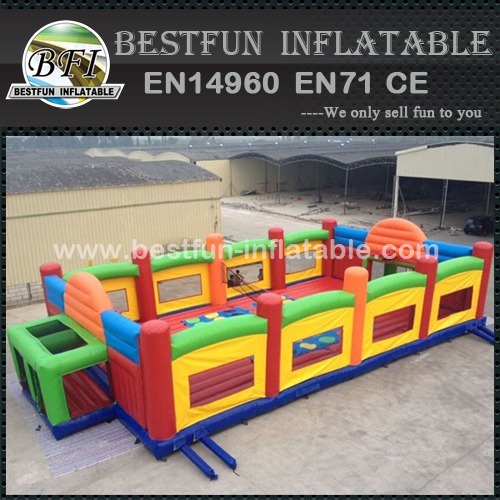 Outdoor inflatable sport games football field