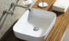 Hot sell Bathroom Ceramic Slim Edge Art Wash Basin