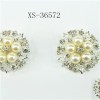 Wedding Crystal Rhinestone Pearl Brooch Pin