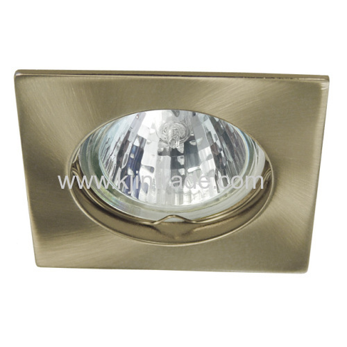 halogen spot light aluminium square single ring