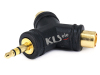 KLS1-PTJ-18A (Stereo Plug To RCA Jack)