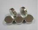 Flexible 15MM Round Neodymium Block Magnets In Loudspeakers Silver Color