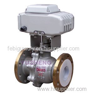 2PC Flange Electric Ball Valve With Inner FPM