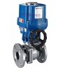 2PC Flange Electric Ball Valve With Handwheel