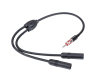 Antenna 1 Male to 2 Female Universal Antenna Y Adapter Cable for Car Audio