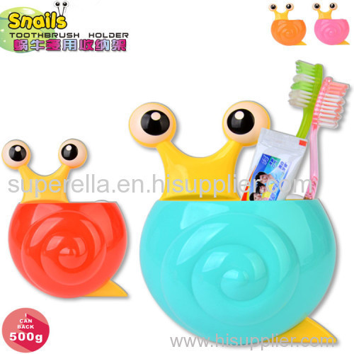 Creative Home Accessories Cartoon snail Toothpaste Holder Bathroom Sets Suction Hooks Tooth Brush Holder