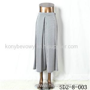 SD2-8-003 Latest Popular Knit Fashion Elastic Strip Loose Pants