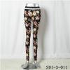 SD1-3-011 Women Fashion Sexy Woven Printing High-waist Comfortable Leggings