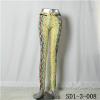 SD1-3-008 Women Fashion Sexy Woven Printing Of Tall Waist Skinny Leggings