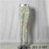 SD1-3-007 Women Fashion Sexy Woven Printing Of Tall Waist Skinny Leggings