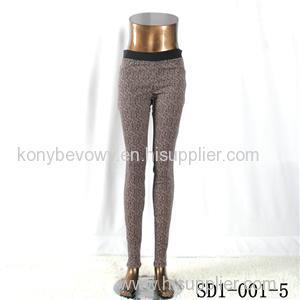 SD-001-5 Fashion Dark Color Cashew High-waist Slim Lady Leggings