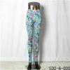 SD2-6-020 Elastic Knit Floral Fashion All-match Leggings