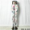 SD2-6-012 Popular Knit Elastic Leaves Print Refreshing Leggings