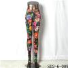 SD2-6-009 Popular Knit Elastic Flower Print Sexy Leggings