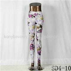 SD4-10 Fashion Sport High-waist Flower Yoga Leggings