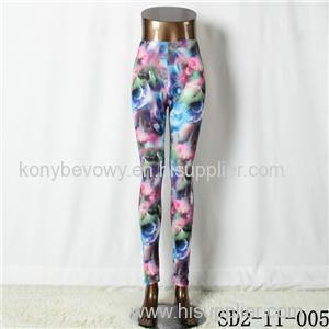 SD2-11-005 Latest Fashion Fashion Knit Starry-sky Print Slim Leggings