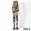 SD4-1 Knit High-waist Flower Yoga Leggings