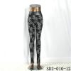 SD2-10-012 Fashion Popular Knit Jacquard High-waist Flower Slim Leggings