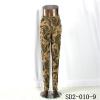 SD2-10-009 Latest Fashion Knit Jacquard High-waist Yellow Leggings