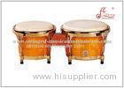 White Toon Wooden Bongo Drums Musical Instruments For Latin Music / Arab Music / Jazz Music