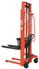 double mast manual stacker 1000kgs 15000 kgs capacity 3.5m lifting height.