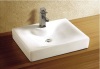 Hot sell Popular Desgin Ceramic White Counter Top Basin