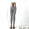 SD1-001-15 Blue And White Jacquard Woven Slim Leggings