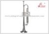 Nickel Silver Valves Nickel Plated Trumpet Musical Instrument For Student Bb Key Tone