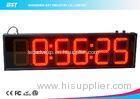 6 Inch Red Digital Led Clock Display Support 12 / 24 Hour Format Switch