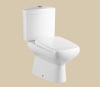 Roca style popular design ceramic white color two piece toilet