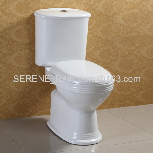 UK style sanitary ware ceramic white color couple closed toilet