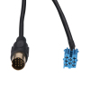 Blaupunkt 8 pin Mini ISO to 13 pin Changer Bus lead