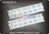 Custom Metallic Liquid - Proof Industrial Kiosk keyboard with 12 keys