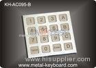Dust Proof Stainless Steel Keyboard IP 65 Access Control Keypad with 16 Keys