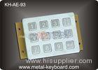 Vandal Proof Keypad Stainless Steel Metal Keypad 12 button in 3x4 Matrix