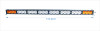 240w 1097mm Single row 10W CREE heavy duty light bar