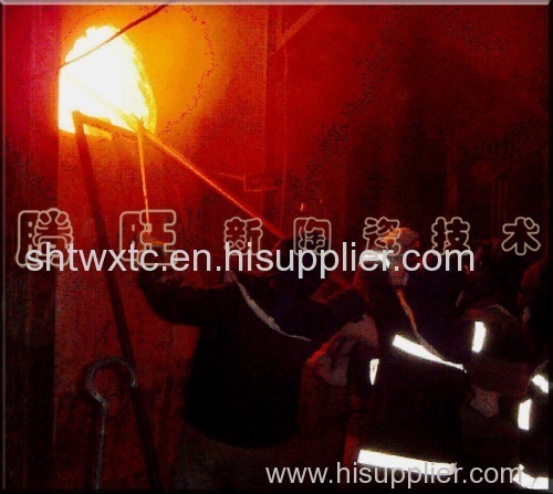 Hot repair and online casting of furnace and furnace bottom