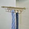 Wardrobe side mount pull out tie rack