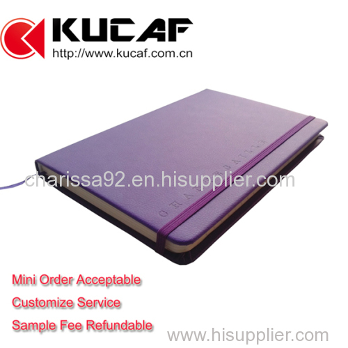 Promotional Hardcover leather notebook