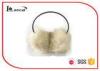 Women White Winter Ear Muffs With 100% Modacrylic Nature Color Faux Fur
