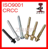 railway screw screw spike for railroad construction