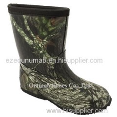 Half Boot Type Camouflage Neoprene Rubber Boots