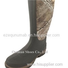 Camouflage Neoprene Rubber Army Boots