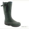 Men Rubber Rain Boots With Side Buckle And Adjustable Gusset
