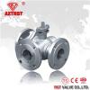 Stainless Steel Floating Flanged Three Way Ball Valve T Port/L Port 150LB/300LB