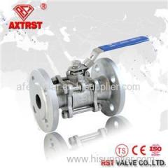 3PC Full Port Flange Floating Stainless Steel Ball Valve PN16/PN40